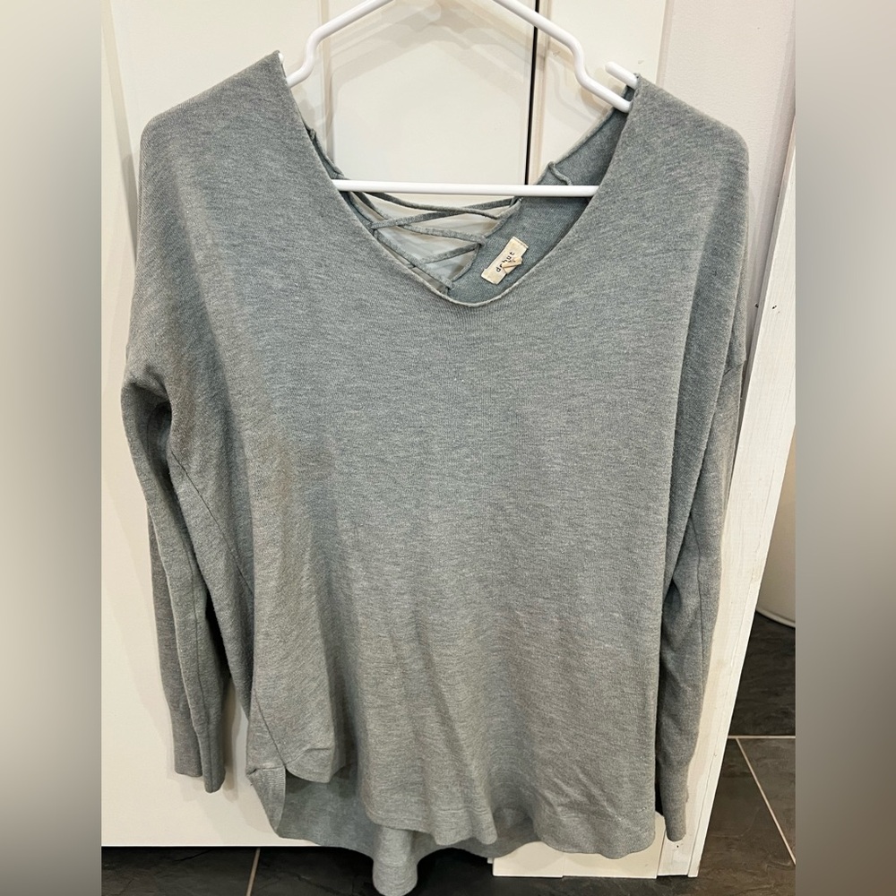 Grayish Green Women's Top